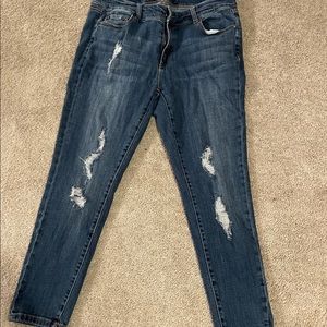 Blue Jean ripped pants